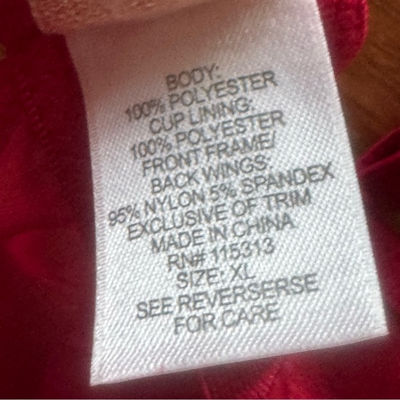 Cinema Elotile red Santa sheer nightie size XL (C1) - Picture 8 of 10